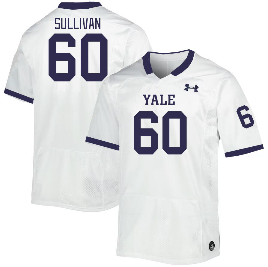 Men-Youth #60 Sean Sullivan Yale Bulldogs 2023 College Football Jerseys Stitched-White